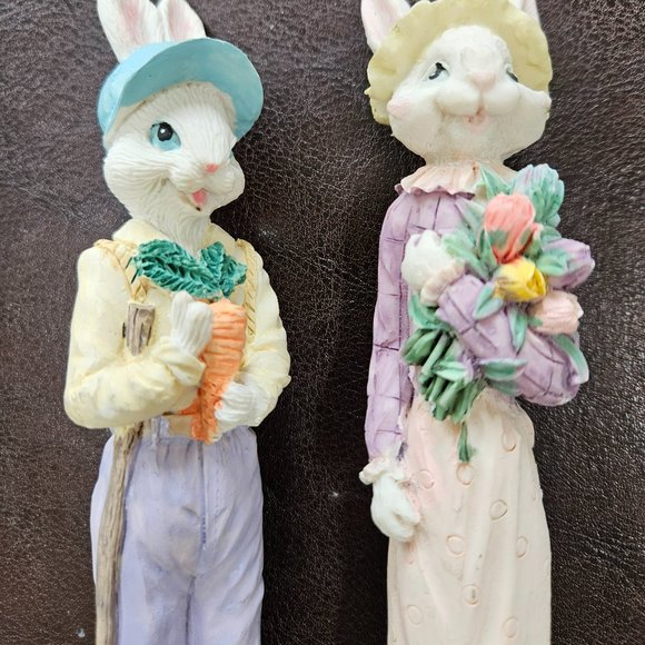 world bazar thin resin bunny figurines - Picture 1 of 5